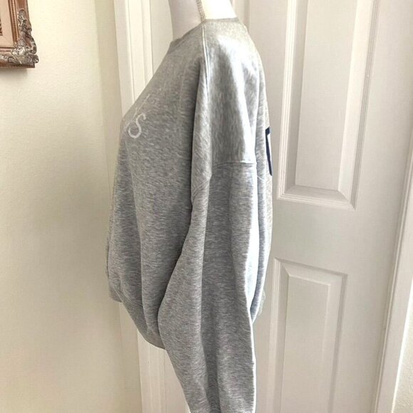 Nuuds 2024 Boston Pop Up Heather Grey Sweatshirt Top Dolman Sleeves Size Large - Picture 3 of 7